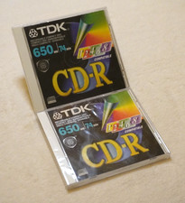TDK CD-R Recordable Compact Disk 650MB 74Min 8x Compatible New Sealed 2 PC Lot picture