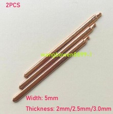 Copper Flat Heat Pipe for Cooling Laptop CPU/GPU Heatsink （L) 40-200mm Width 5mm picture
