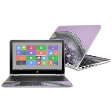 Mighty Skins Carbon Fiber Skin For Hp Pavilion X360 15.6 - picture