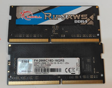 G.Skill Ripjaws 16GB (2x8GB) DDR4-2666 SO-DIMM Laptop RAM F4-2666C18D-16GRS picture