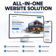 Modern Business Website Booking System Custom Admin Dashboard Mobile Responsive picture