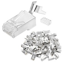 50pcs CAT7 RJ45 Connectors with Cable Traverse for 23AWG Ethernet Cable picture