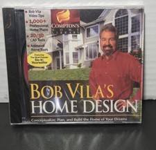 Bob Vila's Home Design Compton's Home Library 2 PC CD ROMS Windows 95 New Sealed picture