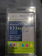 ROXGO HP 933XL Ink Cartridge 3-Pack Cyan Magenta Yellow Sealed picture