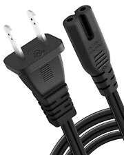 [UL Listed] 6ft 18AWG 7A 125V AC Power Cord 2 Prong Cable Non Polarized (NEMA... picture