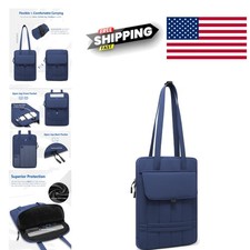 Puffy Laptop Sleeve for 15 16 Inch Laptops Navy Blue Water Resistant Material picture