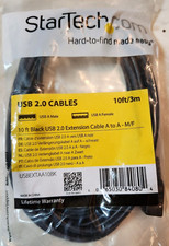 Star tech10 Ft Black Usb 2.0 Extension Cable A To A - M/F -  USB A Male picture