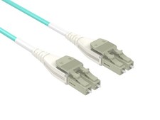 5m OM3 LC to LC UPC Uniboot Duplex Corning Fiber Optic Cable Multimode 50/125... picture