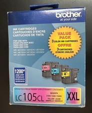 Brother LC 105CL XXL Color (Cyan Magenta Yellow) Ink Cartridge Set 4386/OB picture