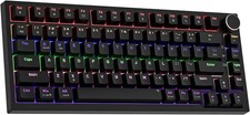 75% Mechanical Gaming Keyboard 82 Keys Wired Hot Swap Backlit Knob Red Switch picture