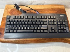IBM Wired Black Keyboard Model KB-0225 PS/2  89P8300 Vintage picture