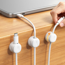 6 Pack Rotating Magnetic Cable Clips, Cord Organizer Holder picture