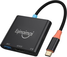 USB C To HDMI Adapter HDMI 2.1 8K@60/4K120Hz Multiport 100W PD USB-C, Black picture