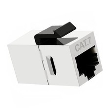Cablecy 10-Gigabit UTP CAT7 Keystone Coupler RJ45 Female to Female STP Keystone picture