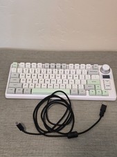 EPOMAKER TH80-X 75% Wireless Mechanical Keyboard Gasket RGB Knob LCD White picture