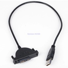 External USB Cable Adapter Converter to SATA 6+7 13Pin For DVD Rom Optical Drive picture