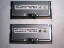 QTY2 Samsung MS18R1628EH0-CT9 160-pin Rambus 256MB 256/8 ECC 1066-32P SoDimm picture