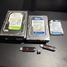 Lot Of 6 Hd And 3 Flash Drives Mixed Brands 3.5
