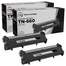LD  2pk Comp Black Laser Cartridge for Brother Toner TN660 L2700DW MFC-2705DW picture