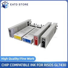 NEW Chip Compatible Ink Cartridge Refill for Risos Comcolors GL 7430 picture