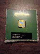 Intel Celeron 566MHz CPU Processor SL46T Socket 370 128/66/1.5V Malay Green picture