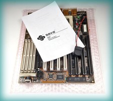 Vintage Soyo 5TF2 i430HX AT Motherboard, PCI/ISA, up to P233MMX/256MB — TESTED picture