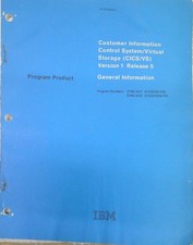 1980 IBM CICS/VS  Version 1 Release 5 program product General Information manual picture