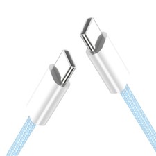 Cablecy USB-C Type C Male to Male PD 27W 65W Power 480Mbps Data Cable Sleeve picture