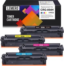 Lemero Replacement for Canon CRG-054HSet  Toner Cartridge 4 pcs picture
