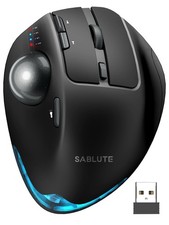 SABLUTE MAM1 Pro Ergonomic Wireless Trackball Mouse, Adjustable 0°/18° Angle picture