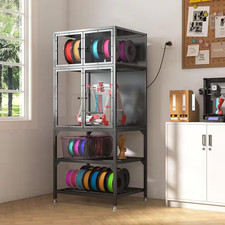 Black 66.5 In. H W/ Double Layer 3D Printer Filament Storage Rack, T-Shaped Fila picture