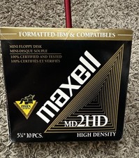 10 PACK Maxell MD2HD 5 1/4