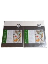 2x Southworth DIY Card Sleeves Bare White Techweave Heavy Cardstock 3 5/8