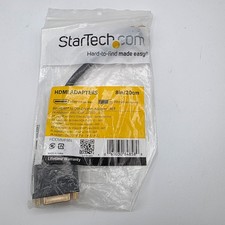 NEW StarTech HDMI to DVI-D (M/F) Video Cable Adapter HDDVIMF8IN ( 8in/20cm ) picture
