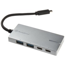 SilverStone EP09 Hub 2 x USB 3.1 Gen 1+ 2 USB-C Desktop SST-EP09C Case picture