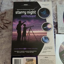 Space Software Starry Night Enthusiast Astronomy DVD Windows/Mac + Atlas picture