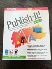 Timeworks PUBLISH IT 2.0 Desktop Word Processing For IMB Tandy 1991 NEW SEALED picture
