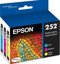 EPSON 252 DURABrite Ultra Ink Standard Capacity Color Combo Pack Exp. 12/23 picture