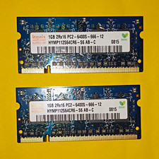 Hynix 2GB (2x1GB) DDR2 PC2-6400S DDR2-800 200-Pin SO-DIMM HYMP112S64CR6-S6 picture
