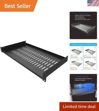 Versatile 1U Vented Cantilever Shelf for 19