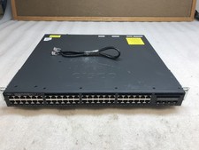 Cisco WS-C3650-48FS-L V05 48-Port Gigabit PoE+ Switch 4x SFP LAN Base 640W picture