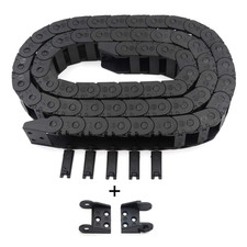 R18 Internal Size 10X20Mm 1Meter Length Black Plastic Flexible Drag Chain Cable picture