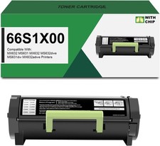 Chip 66S1X00 Toner Cartridge SAIBOYA [Compatible With Lexmark] 1-Piece Black BN picture