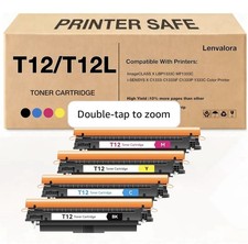 Lenvalora T12 Complete Toner Cartridge Set Yellow Magenta Cyan Black For Canon picture