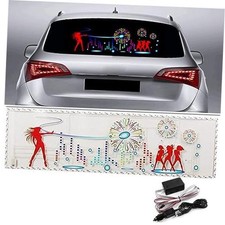 Sound Music Activate Sensor Car Auto Sticker LED Light 90x25 cm Firework picture