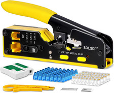 Pass through RJ45 Crimp Tool Kit All-In-One Ethernet Crimper picture