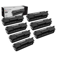 LD 7PK Comp Black Laser Toner Cartridge for HP 12A Q2612A LaserJet 1022nw 3015 picture