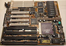 Rare Socket 5 Gigabyte GA586AM Motherboard Rev 2A PCI, ISA, CPU & 32 MB + BONUS picture