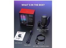 Fifine Ampligame A6V USB Gaming Microphone- Streaming, Plug and Play, Pop Filter picture