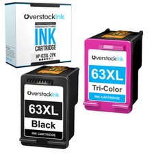 Compatible HP 63XL Black Color Lot Ink Cartridges 63 XL Cartridge Combo Pack picture